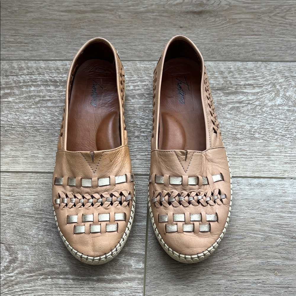 Trotters Tan Espadrille Loafers